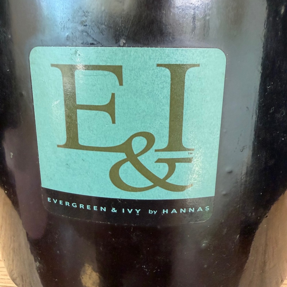E&I by Hanna's Evergreen & Ivy Pine 4‎ Wick Pillar Candle Large Forest Green - Picture 2 of 6
